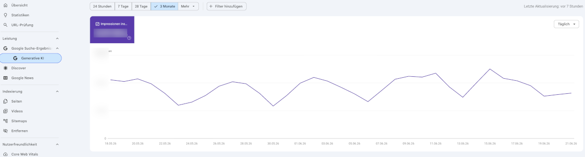 KI-Bericht in der Google Search Console