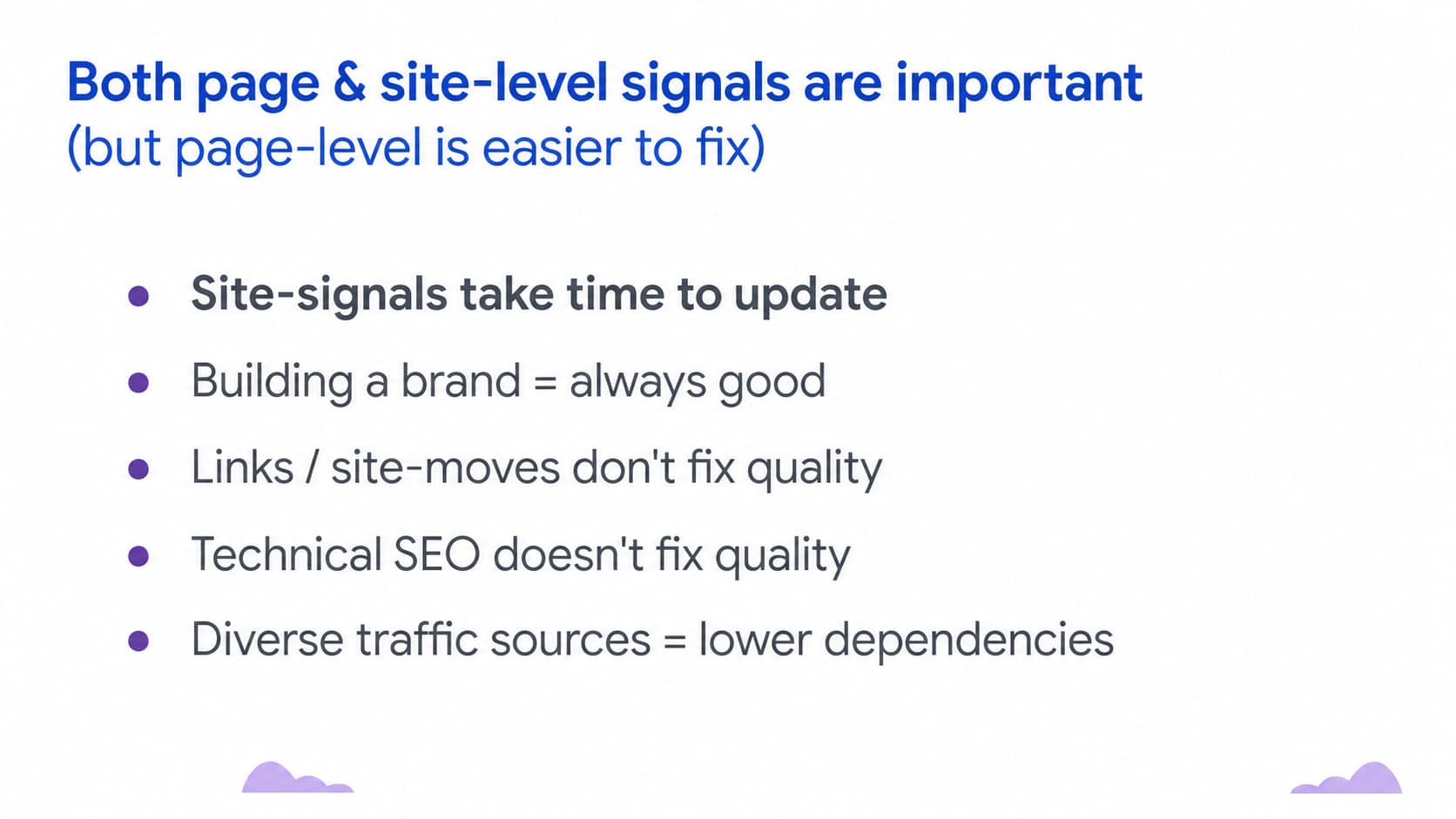 Google Search Central Live in Mailand: Unterschiede zwischen seitenbasierten und Website-weiten Rankingfaktoren