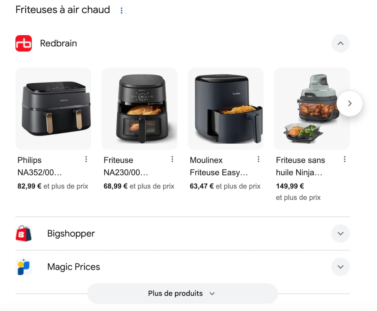 Google Ergebnisse für Suche nach Air Fryer in Frankreich