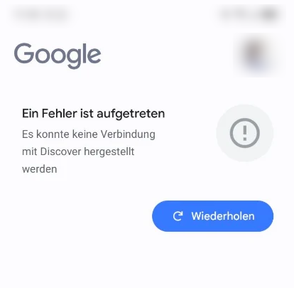 Google Probleme Discover Feed