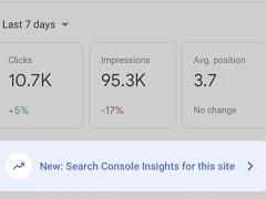 Search Console auf SERP