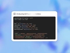 ChatGPT Agent creating Code