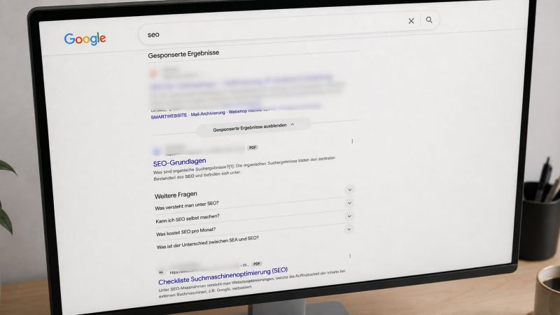 Google SERP mit PDF-Ergebnissen