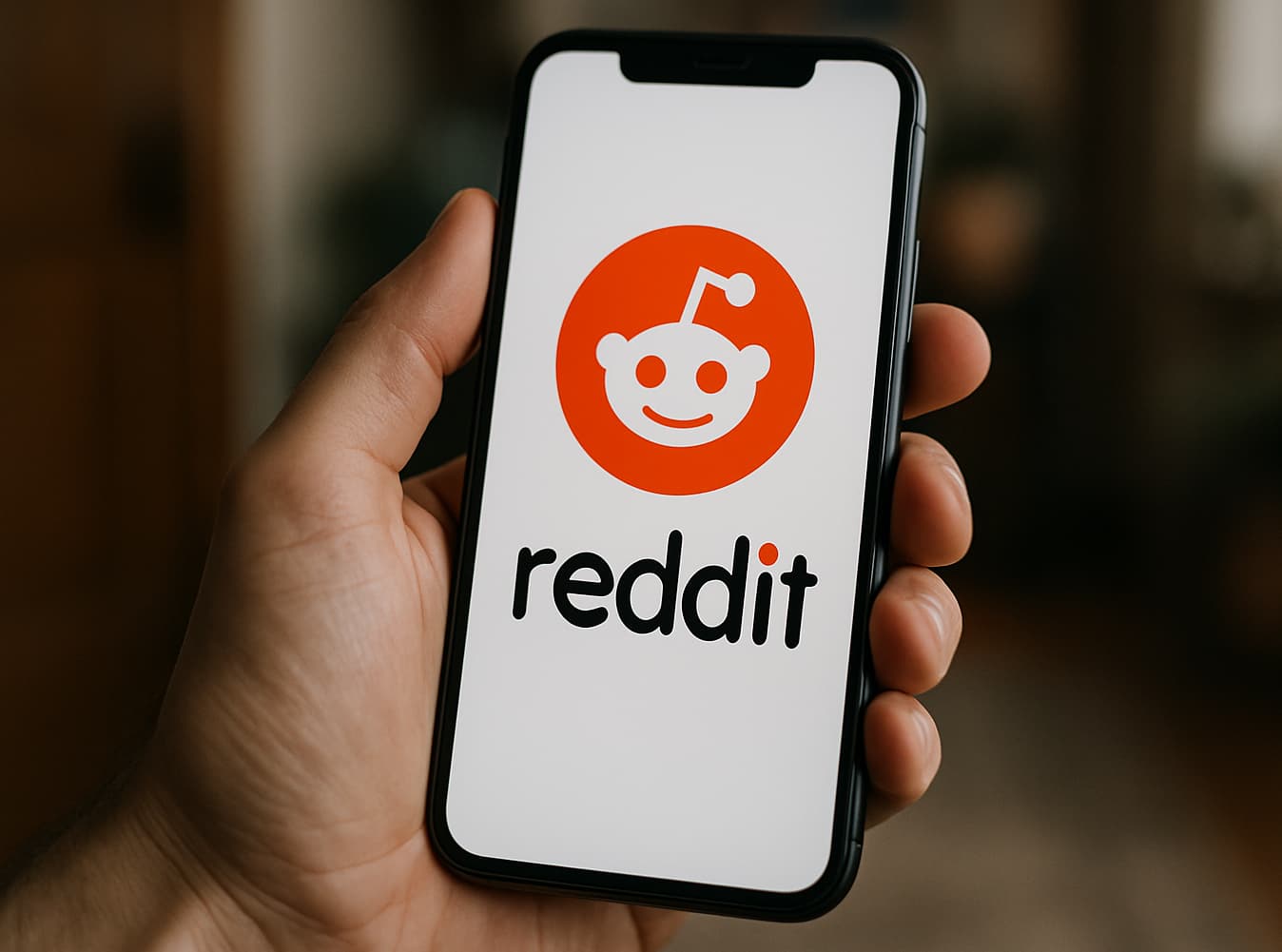 Smartphone mit Reddit