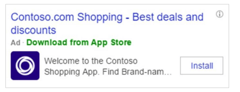 Bing App Install Ads