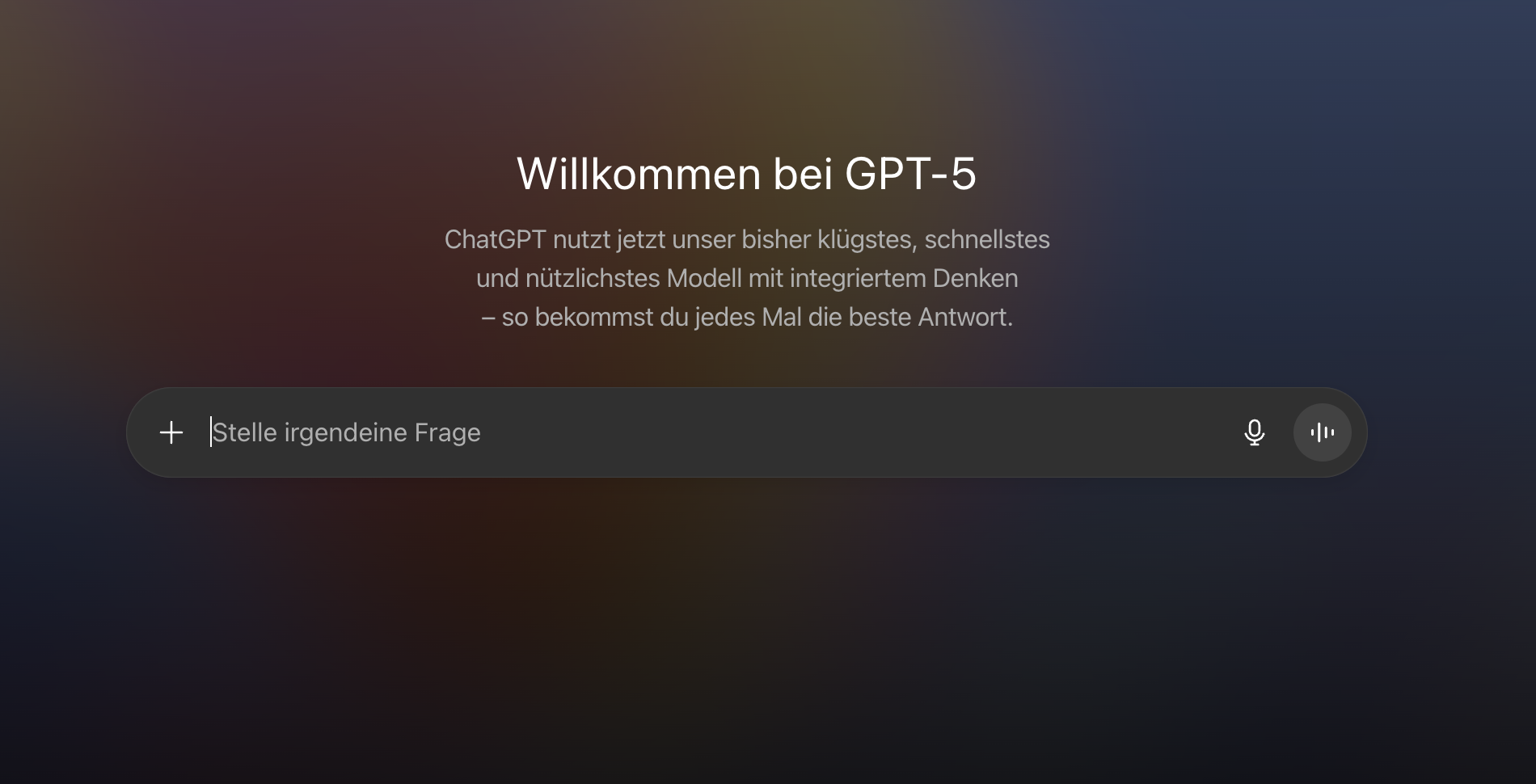 ChatGPT Startseite