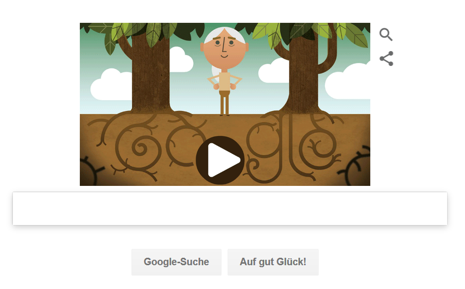Google Doodle für Jane Goodall