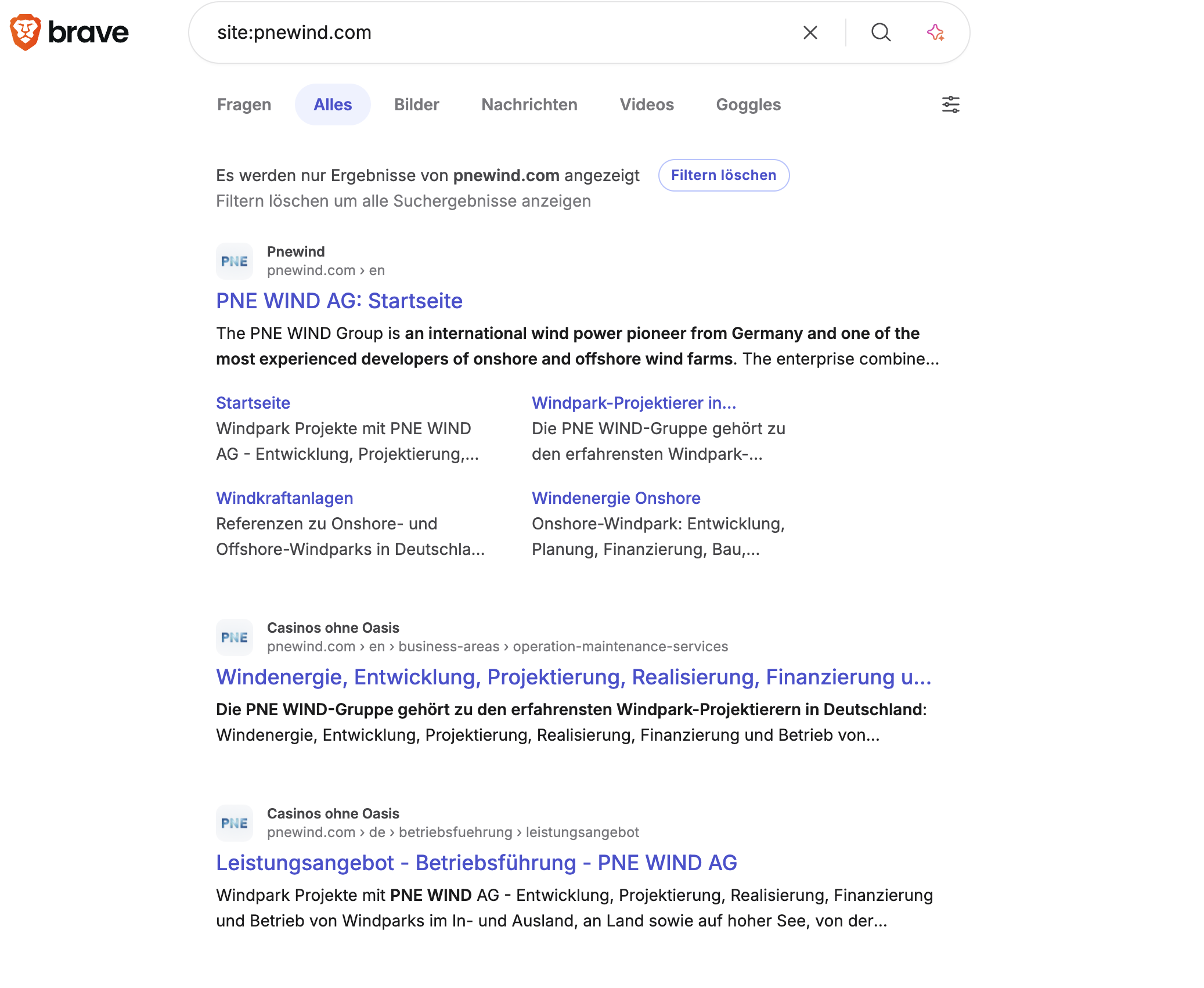 Ergebnisse für pnewind.com auf Brave Search