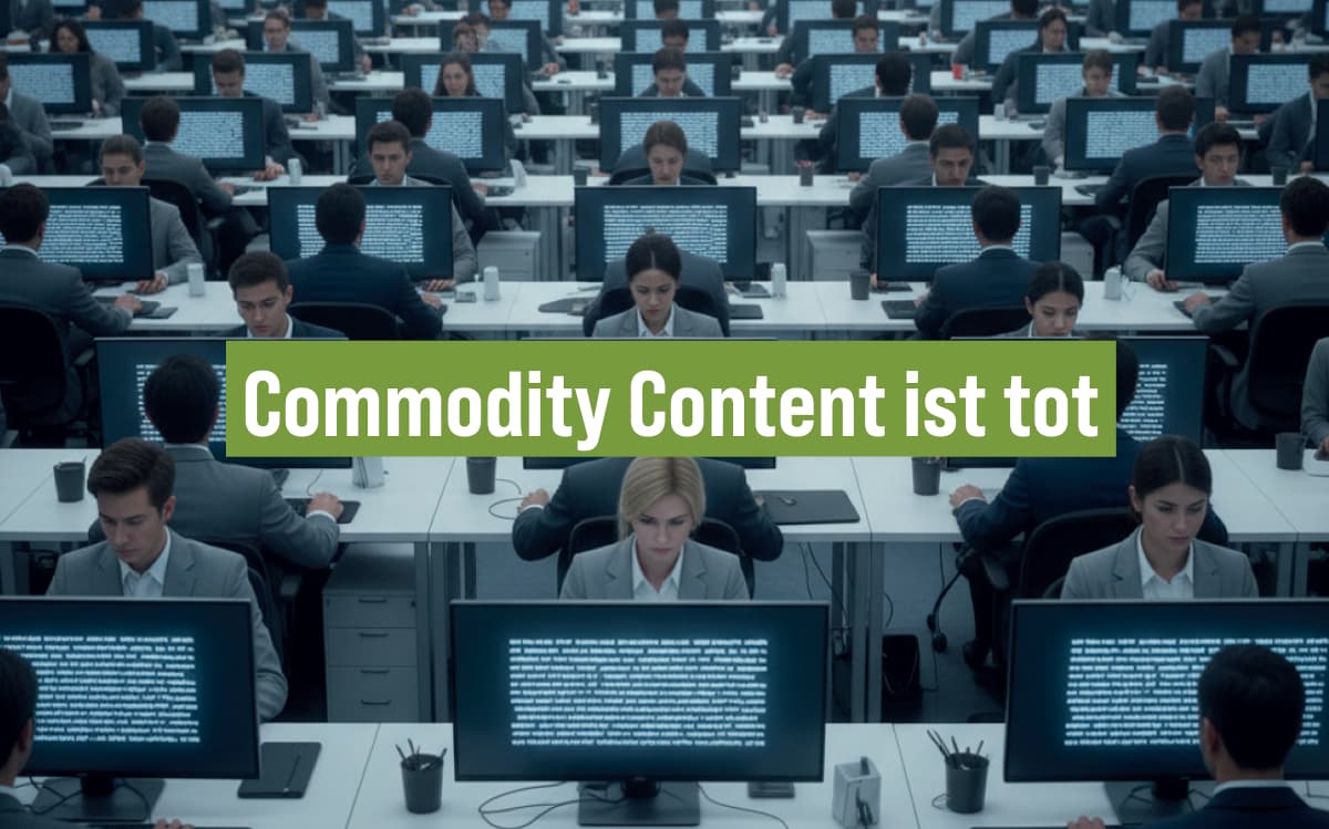 Commodity Content ist tot