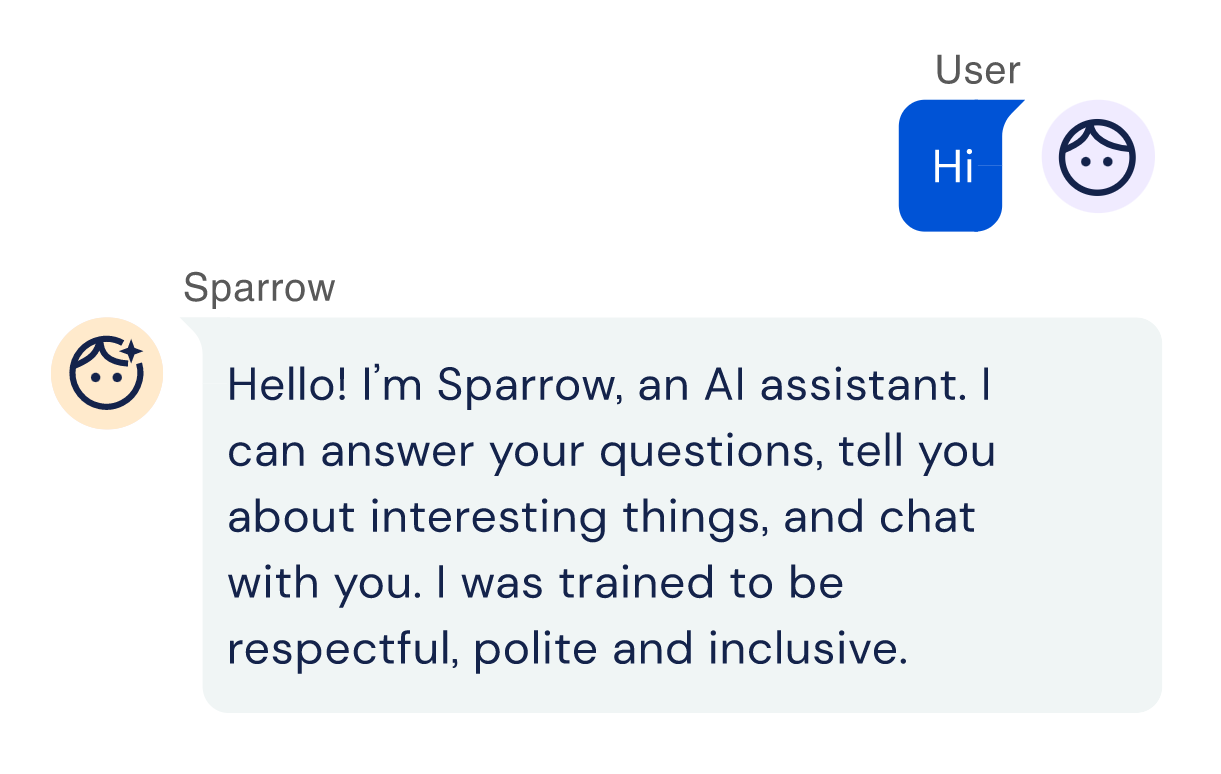 DeepMind Sparrow Dialog