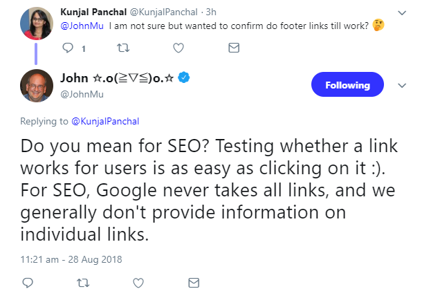 Google berücksichtigt nicht alle Links