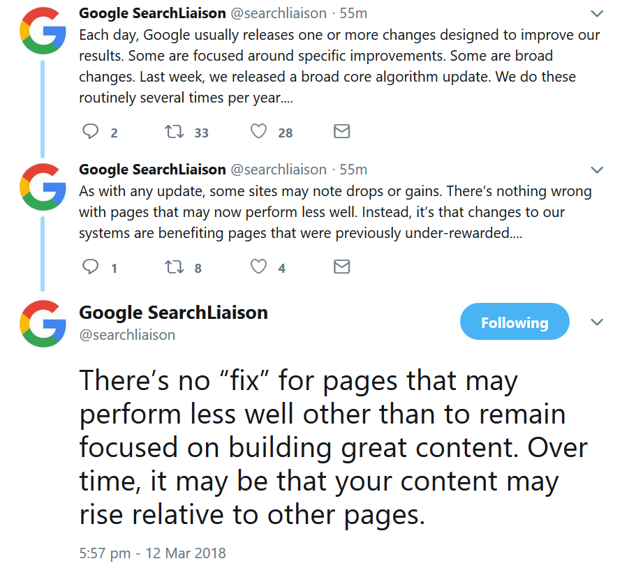 Google bestätigt Core-Update