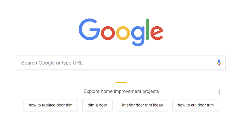 Google Chrome: themenbasierte Vorschläge für Suchanfragen auf der Startseite