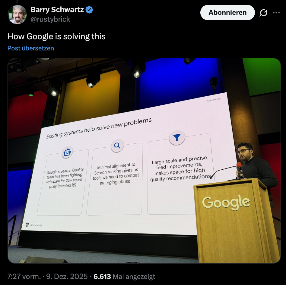 Google Discover wenig abhängig von der Suche: Barry Schwartz auf Twitter