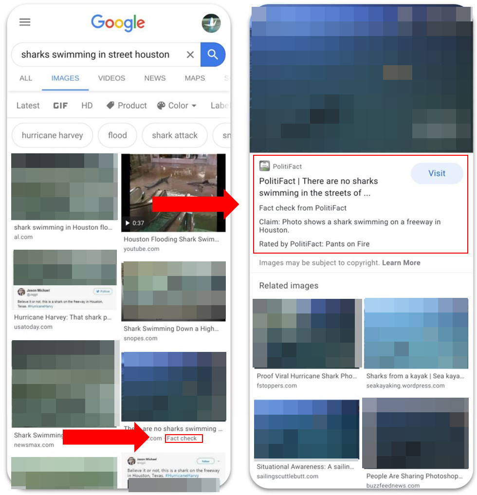 Google: Faktencheck in der Bildersuche