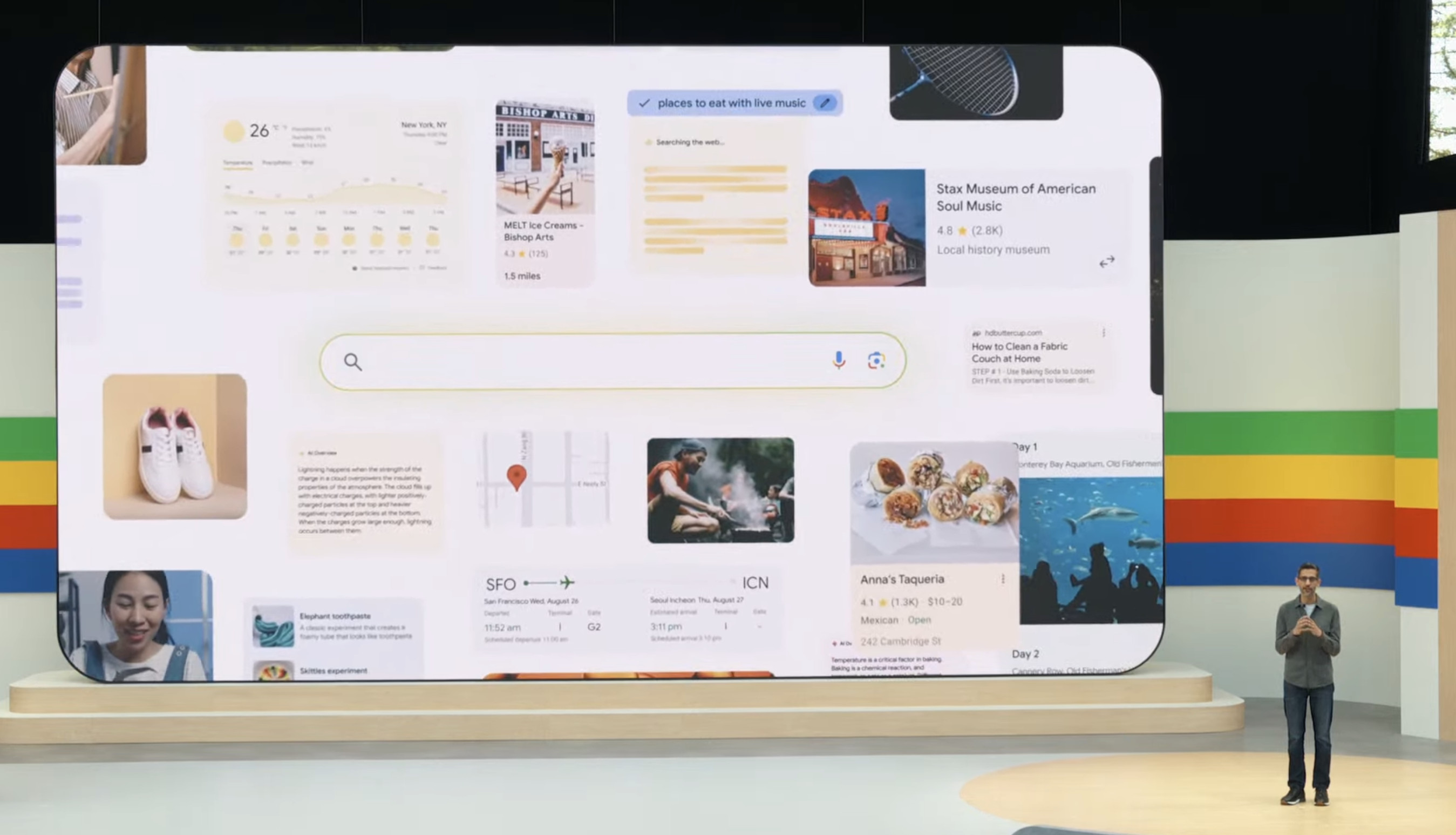 Neue Google Suche - Sundar Pichai auf der Google I/O 2024