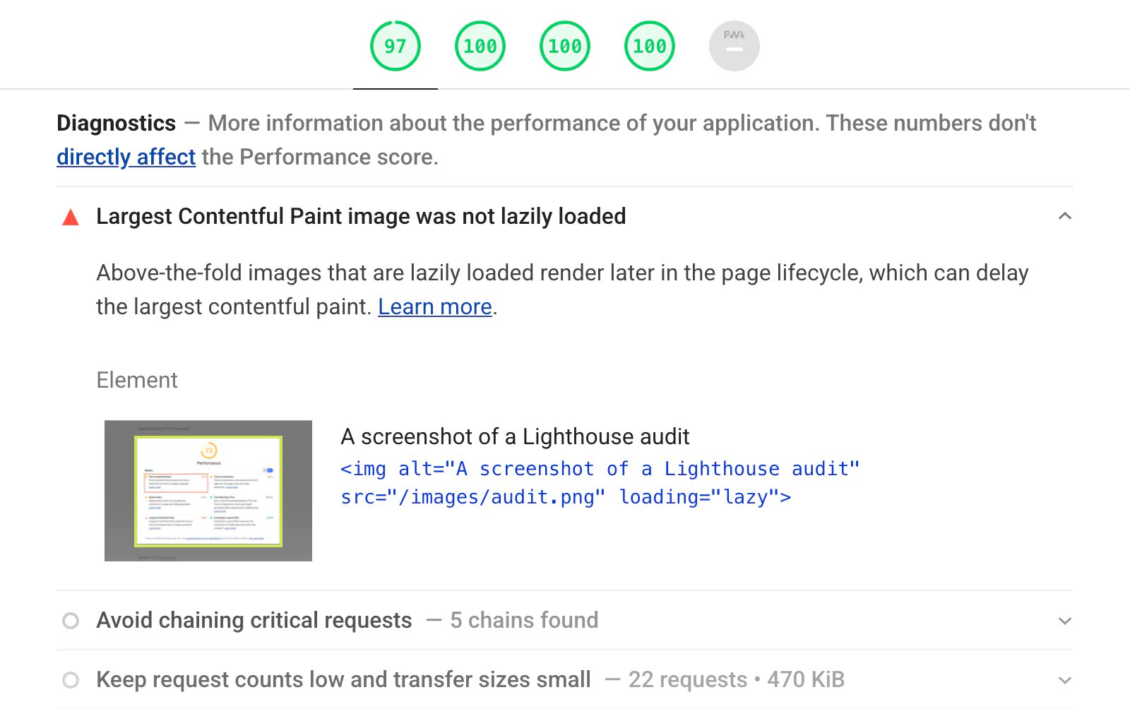 Google Lighthouse: Lazy Loading kann den LCP einer Seite erhöhen