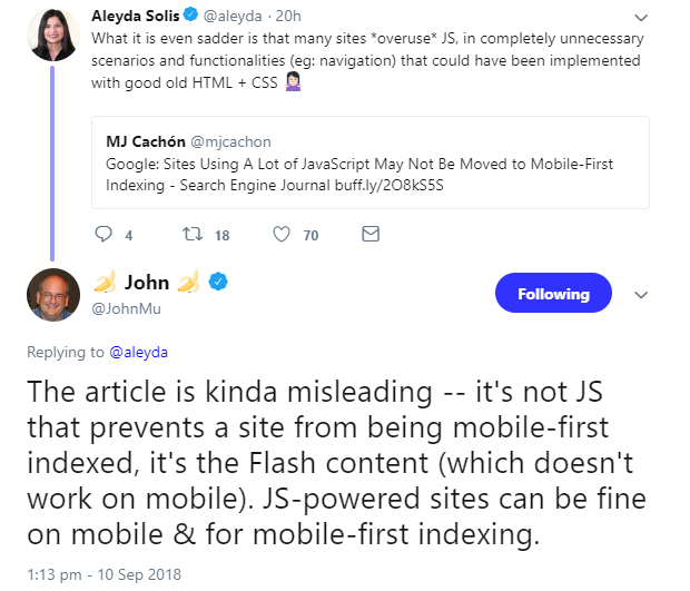 Google: nicht JavaScript, sondern Flash ist problematisch für Mobile First