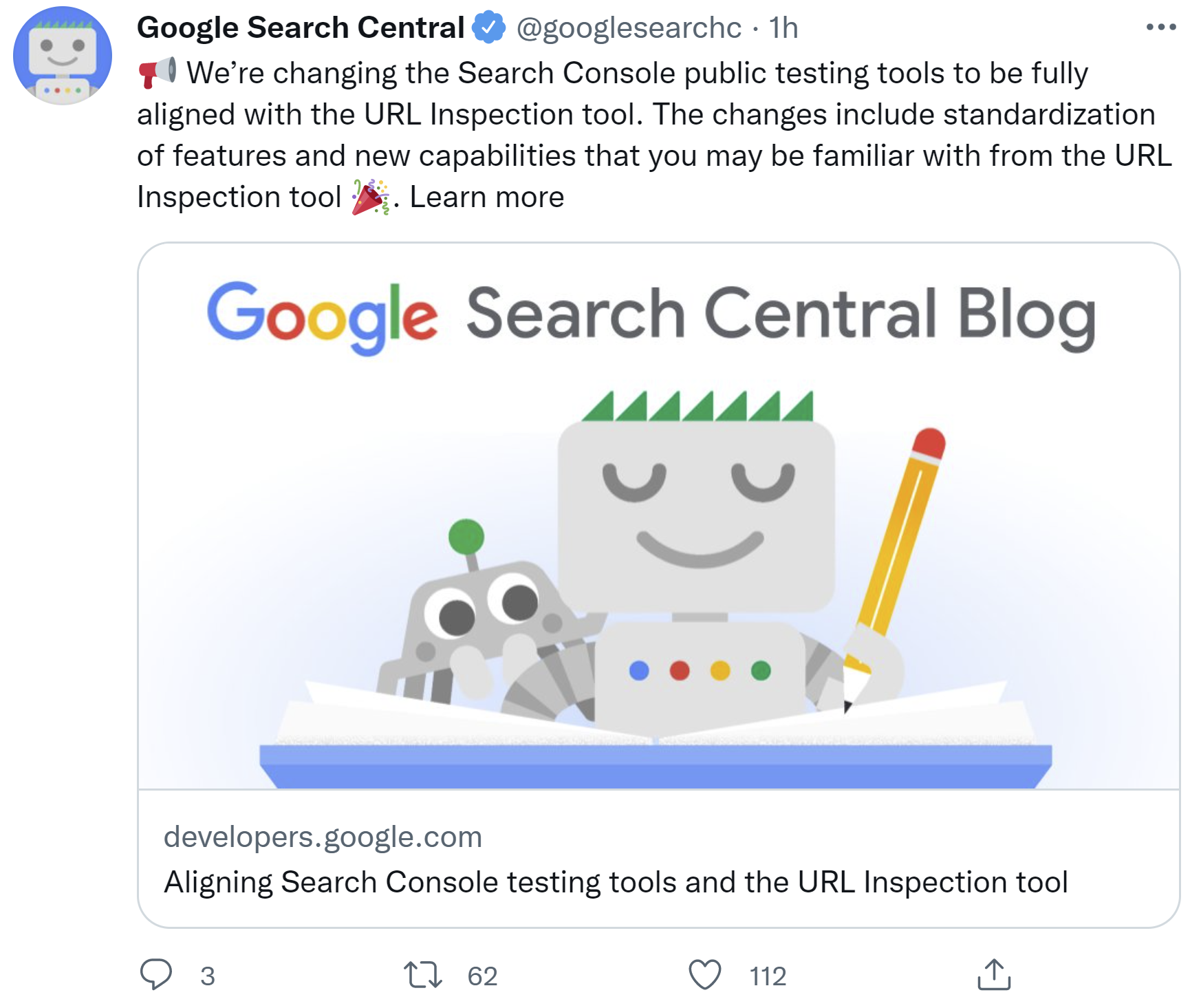 Google passt öffentliche Tools an URL Inspection Tool an