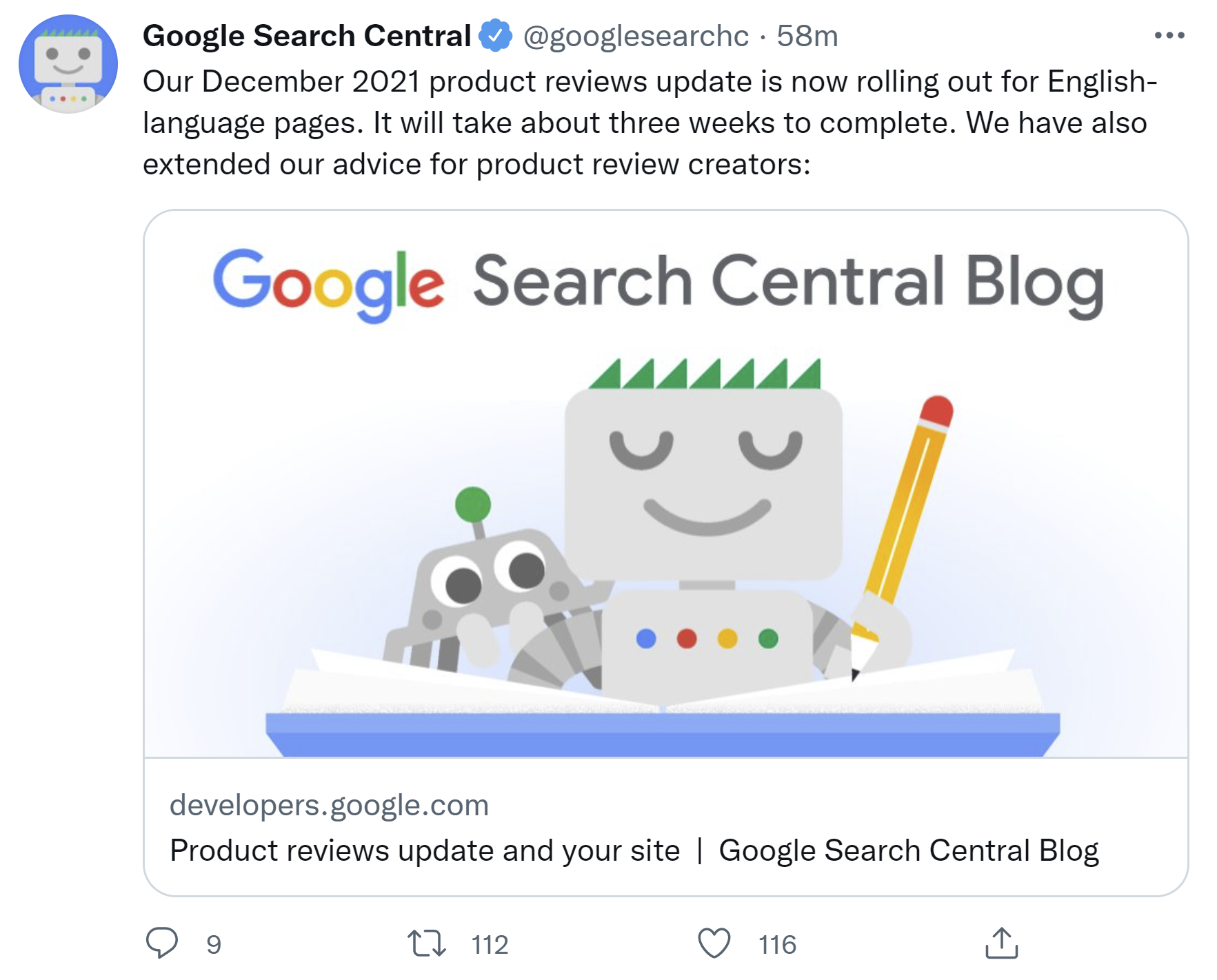 Google rollt Dezember 2021 Product Reviews Update aus