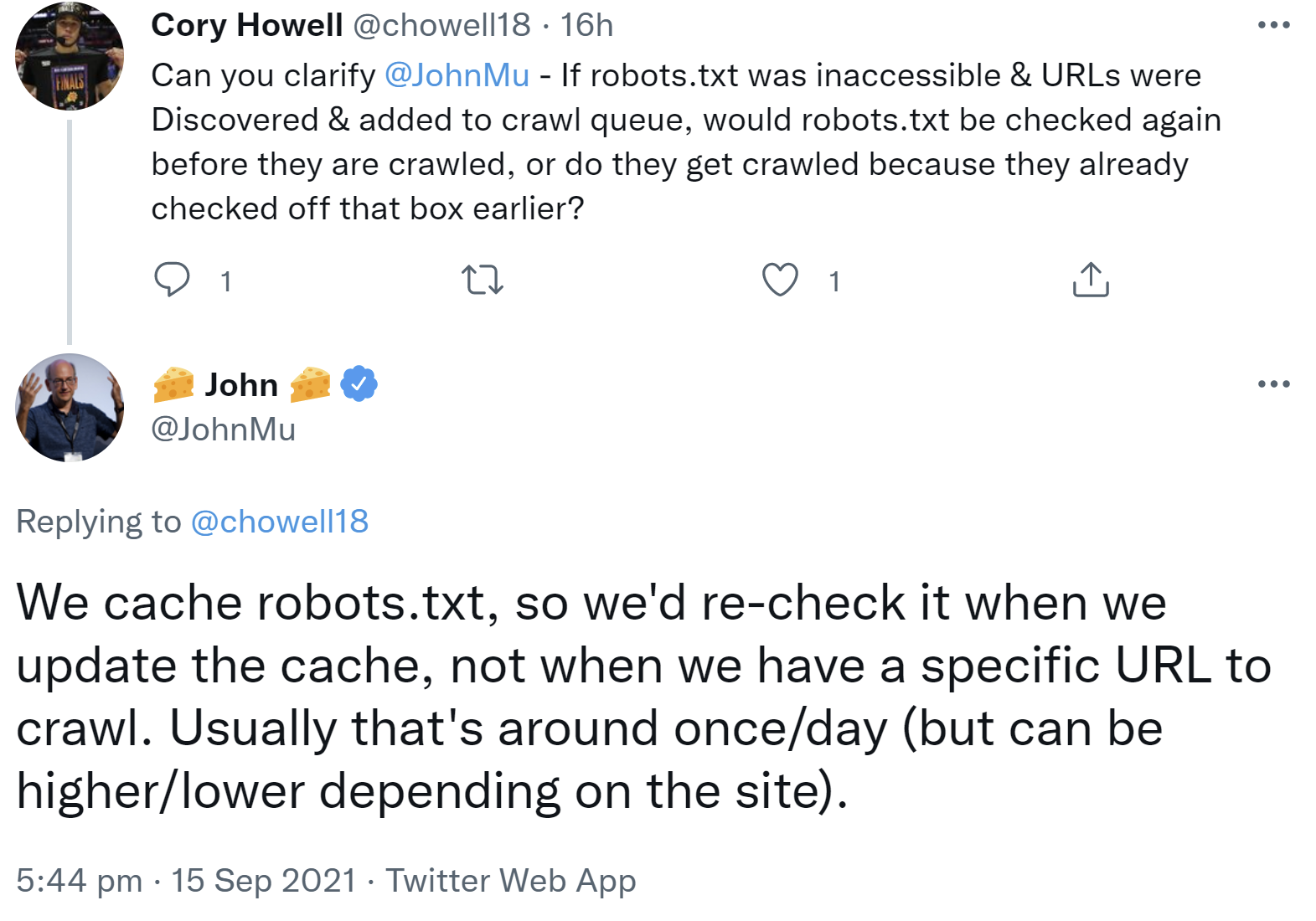 Google ruft robots.txt nicht bei jedem Crawl ab
