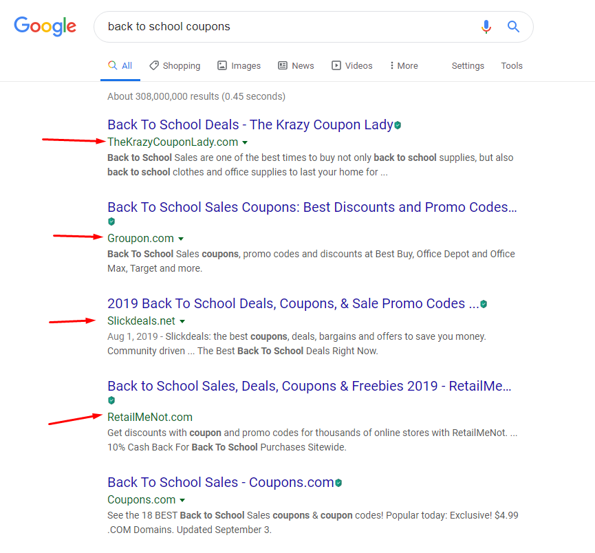 Google: Nur noch Domains in den Snippets