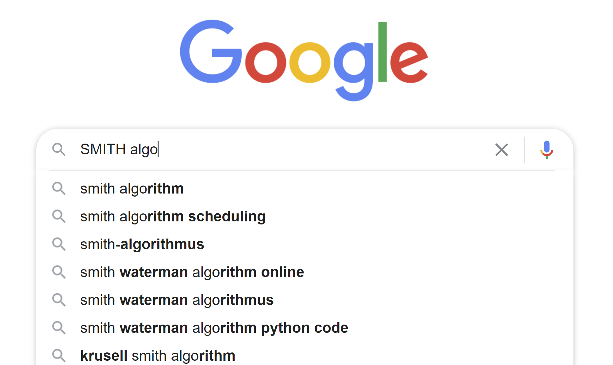 Google SMITH-Algorithm