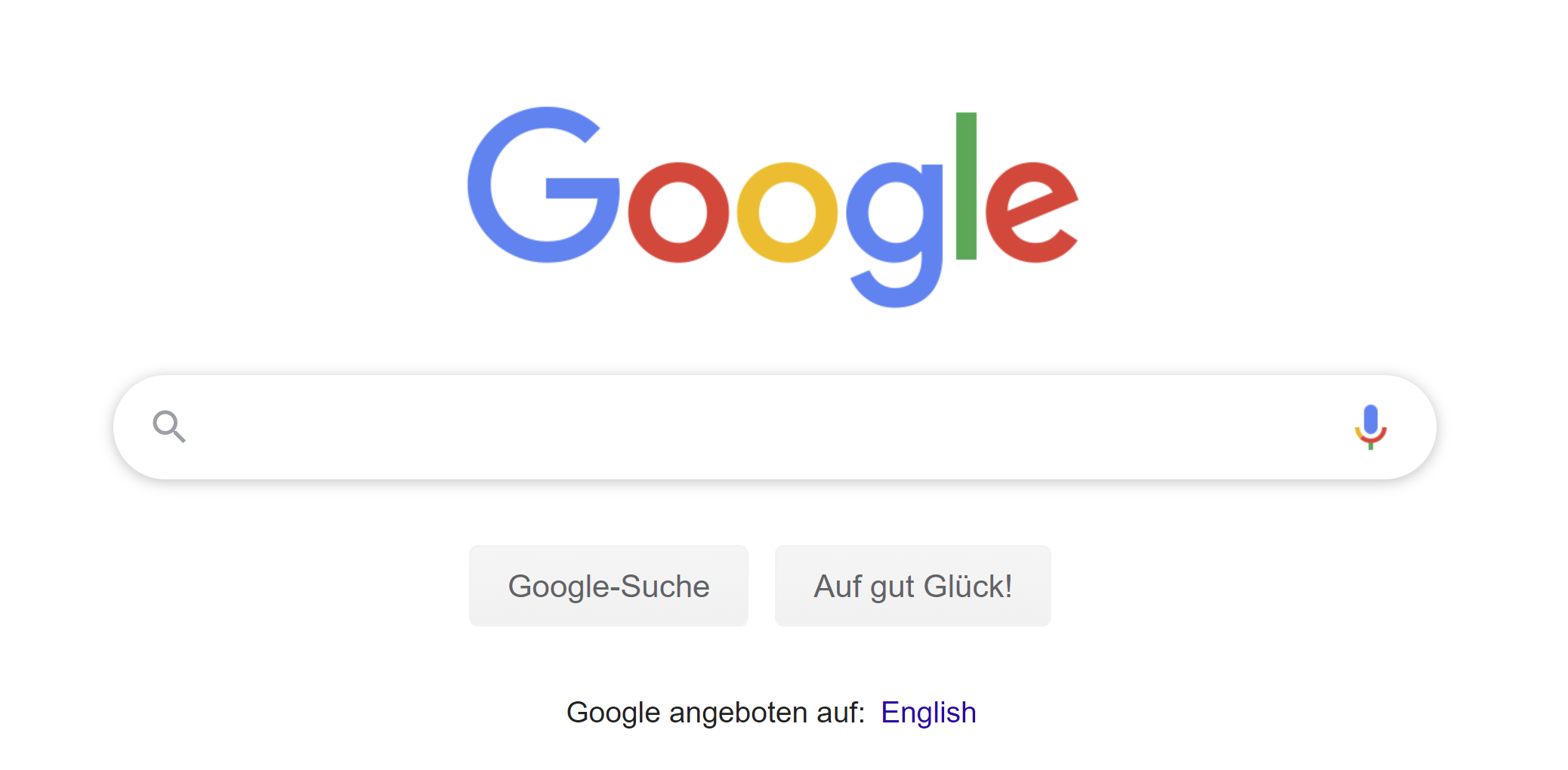 Google: Sucheingabefeld