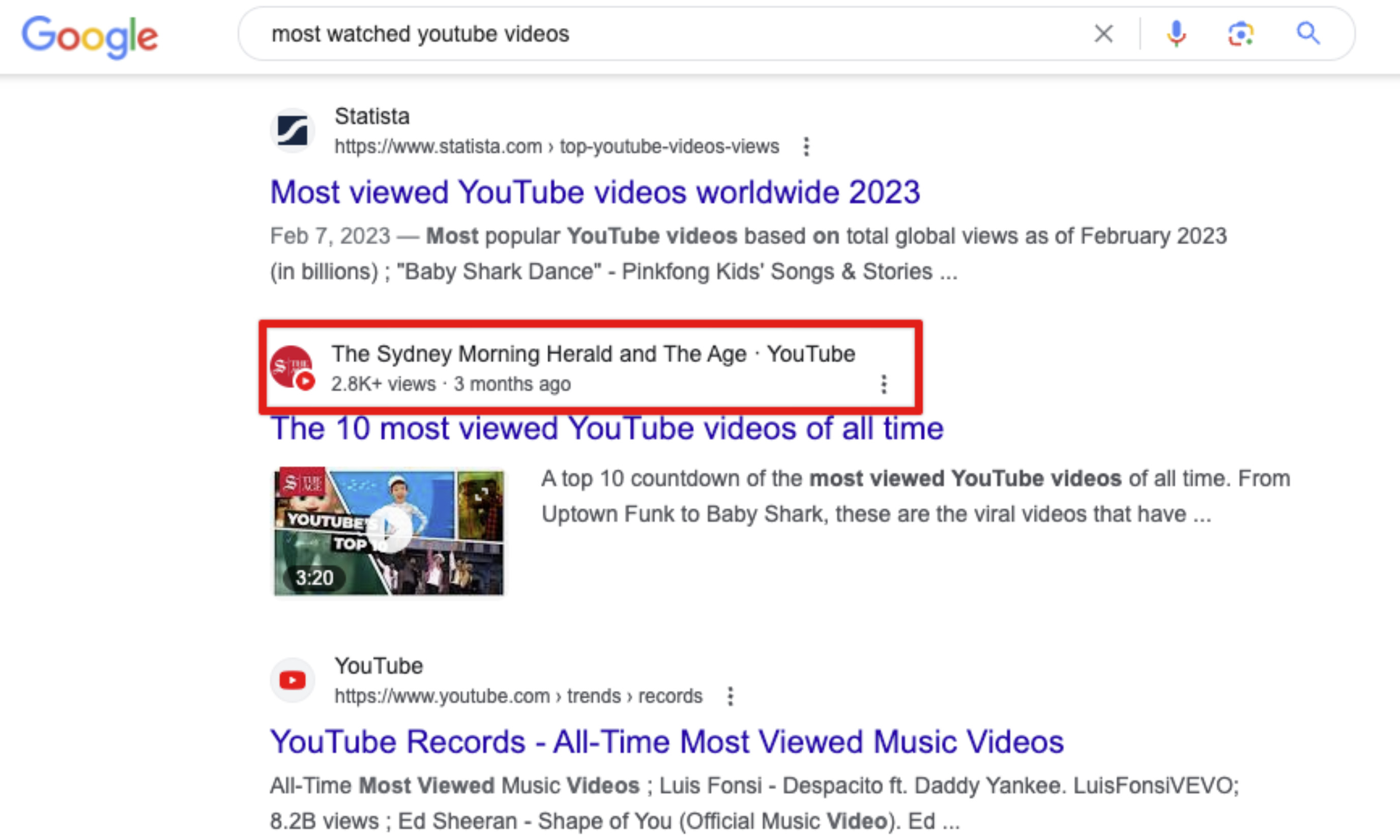 Google testet Anzeige der Anzahl von Views für Videos