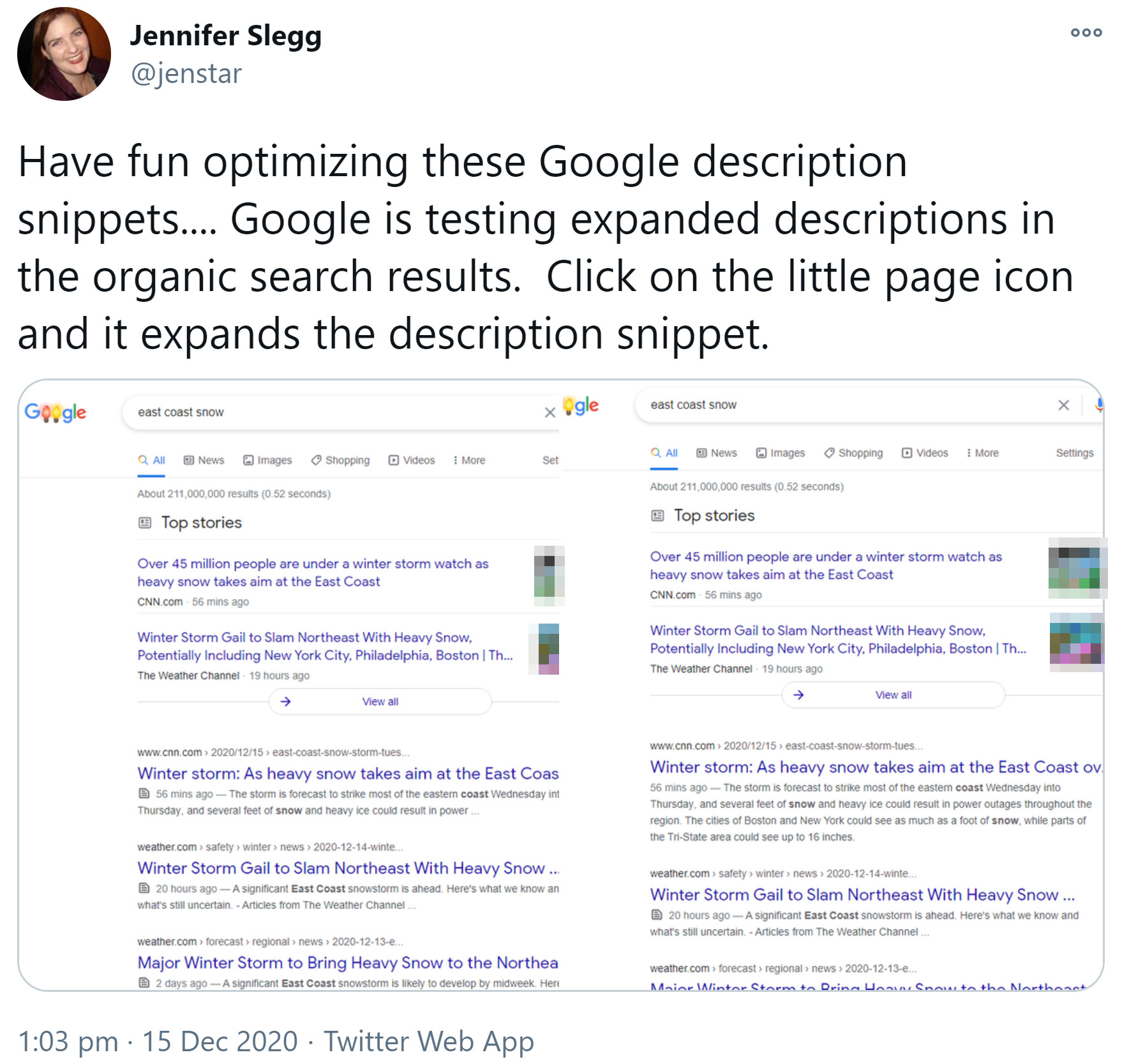 Google testet erweiterbare Descriptions