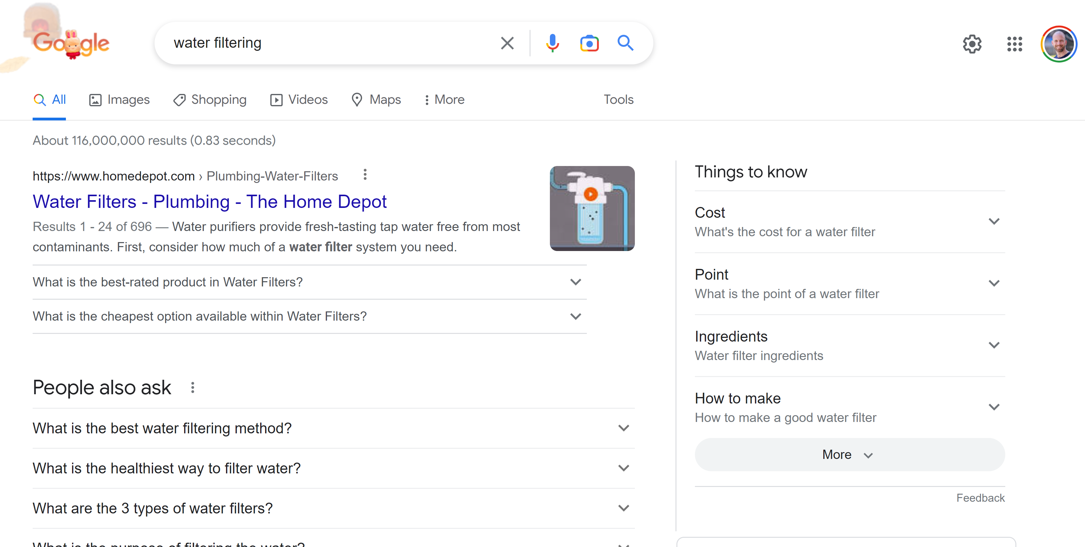 Google: 'Things to know' in der rechten Spalte der Desktop-Suche
