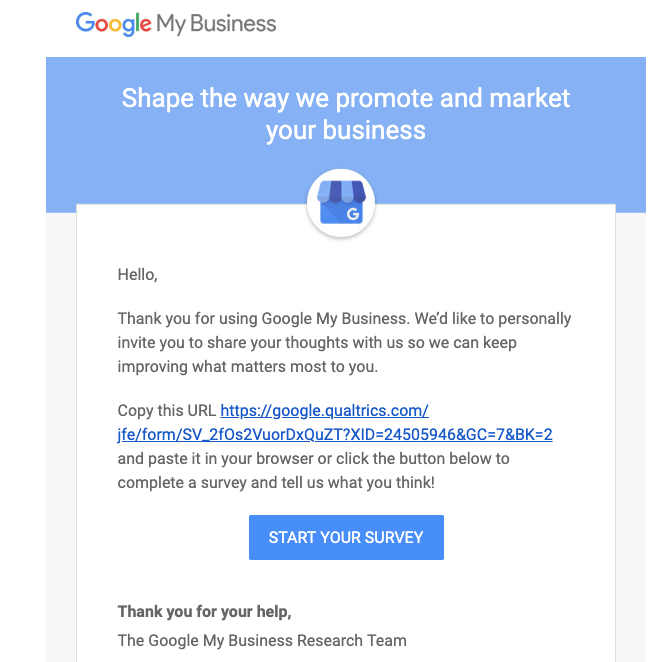 Google My Business: Umfrage zu Bezahlfunktionen