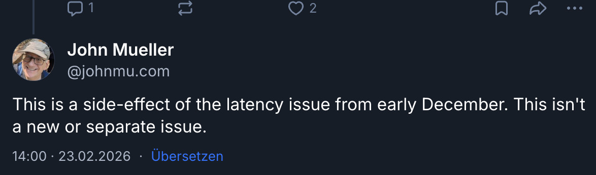 John Müller zu fehlenden Daten im Indexierungsreport der GSC auf Bluesky