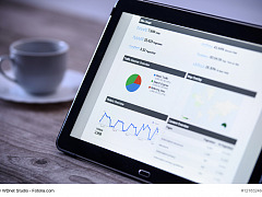 Statistik auf Tablet