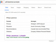 Google: Featured Snippets für LinkedIn-Profile