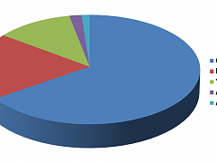 US-Marktanteile bei den Suchmaschinen im Dezember 2014: Kuchendiagramm
