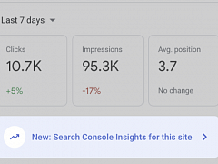 Search Console auf SERP