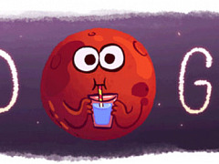 Google-Doodle Mars