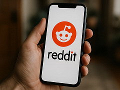 Smartphone mit Reddit