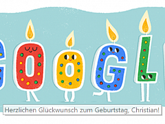 Google: persönliches Geburtstagsdoodle