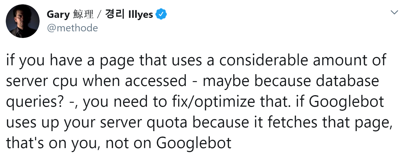 Google: Wenn der Googlebot den Webserver auslastet, liegt die Verantwortung bei der Website und nicht beim Googlebot