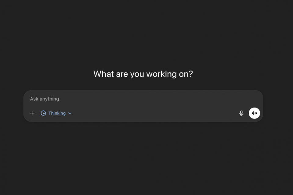 ChatGPT Startbildschirm