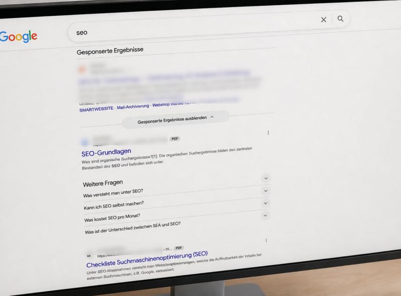Google SERP mit PDF-Ergebnissen