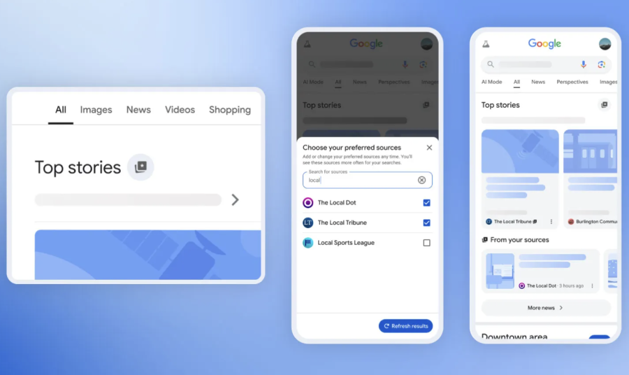 Google: bevorzugte Quellen in den AI Overviews
