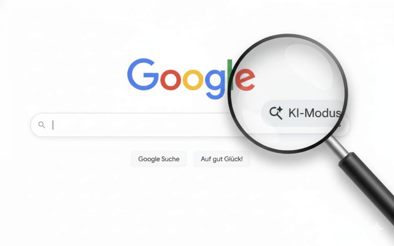 Google KI-Modus mit Lupe