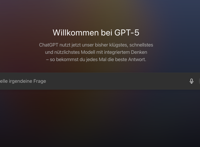 ChatGPT Startseite