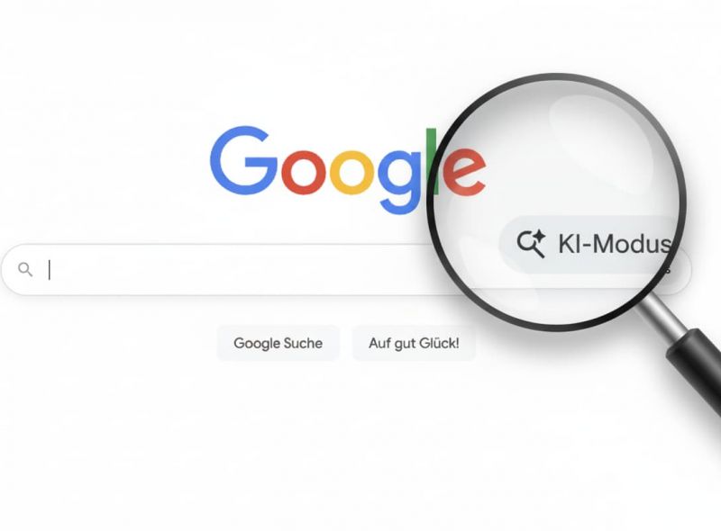 Google KI-Modus mit Lupe