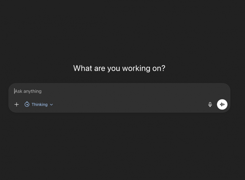 ChatGPT Startbildschirm