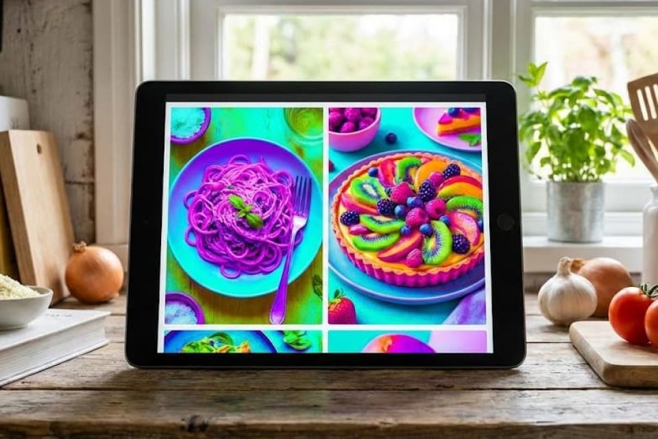 Unrealistisches Kochrezept. Bild per KI erstellt