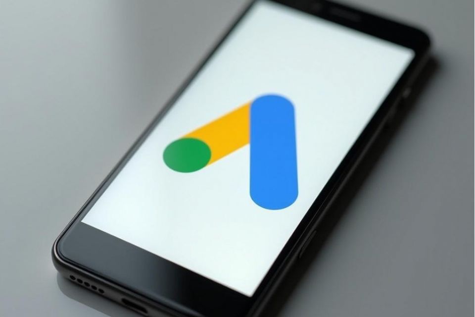 Google Ads Logo auf Smartphone